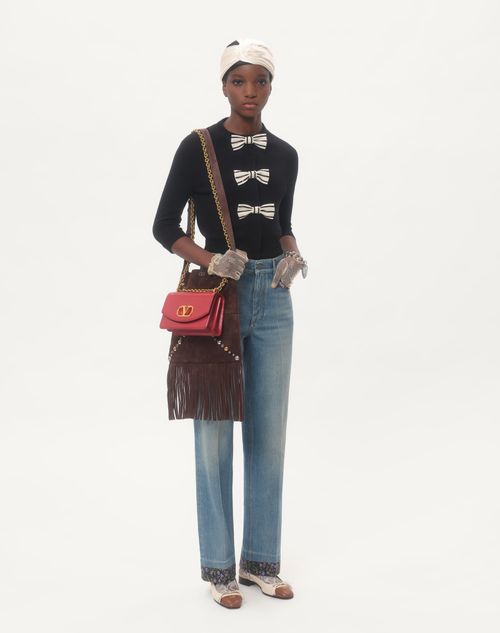 Valentino CÁRDIGAN CON LAZOS BORDADOS