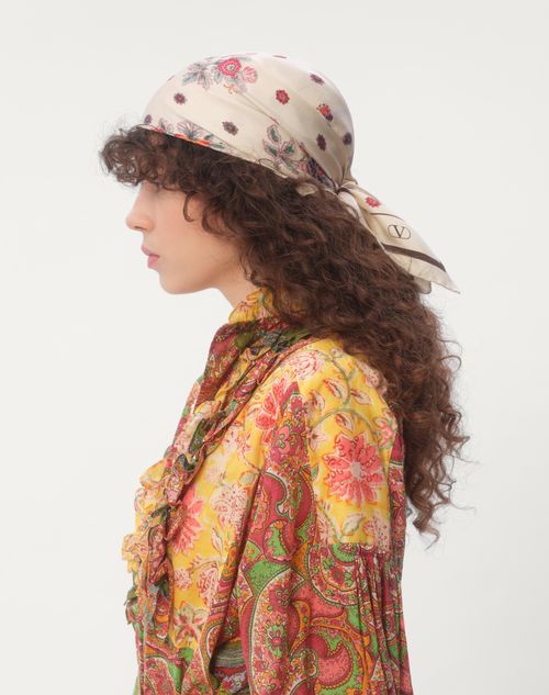 Valentino CHALINA DE SEDA PAPIER FLORAL