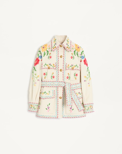 Valentino CHAQUETA BORDADA DE MEZCLILLA