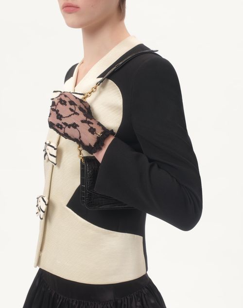 Valentino CHAQUETA CON MOÑOS BORDADOS