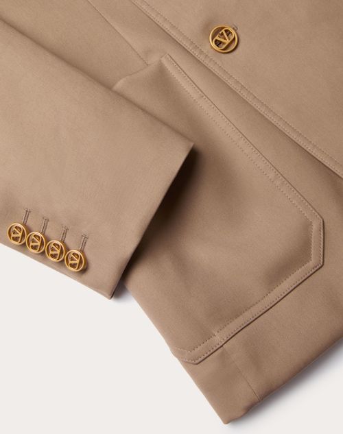 Valentino CHAQUETA CRUZADA DE ALGODÓN TEJIDO