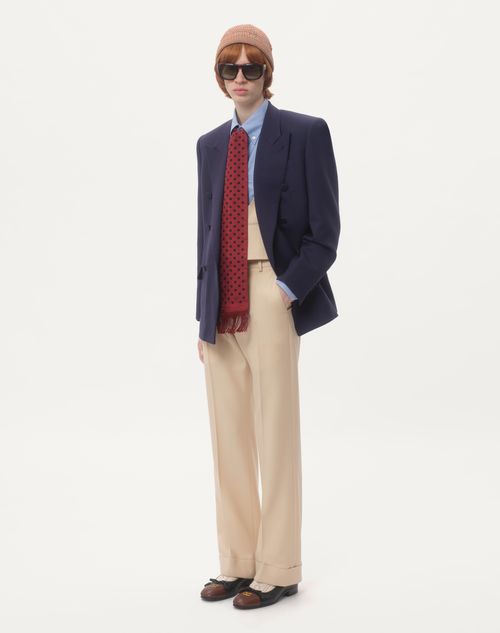 Valentino CHAQUETA CRUZADA DE GABARDINA DE LANA