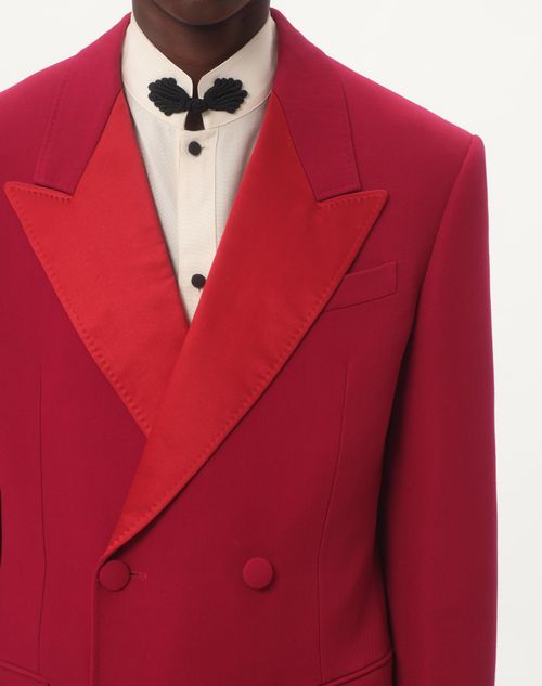 Valentino CHAQUETA CRUZADA DE LANA GRAIN DE POUDRE