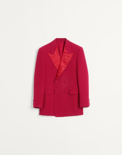 Valentino CHAQUETA CRUZADA DE LANA GRAIN DE POUDRE