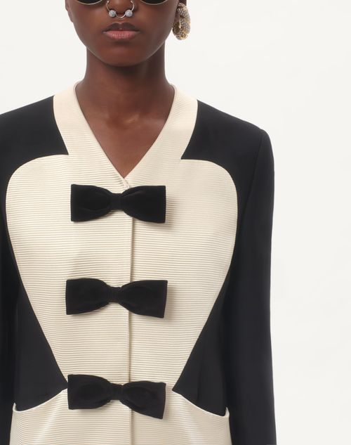 Valentino CHAQUETA DE CREPE COUTURE CON LAZOS