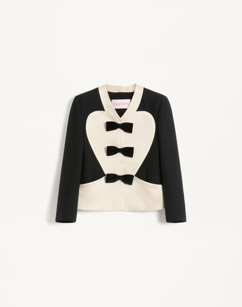 Valentino CHAQUETA DE CREPE COUTURE CON LAZOS