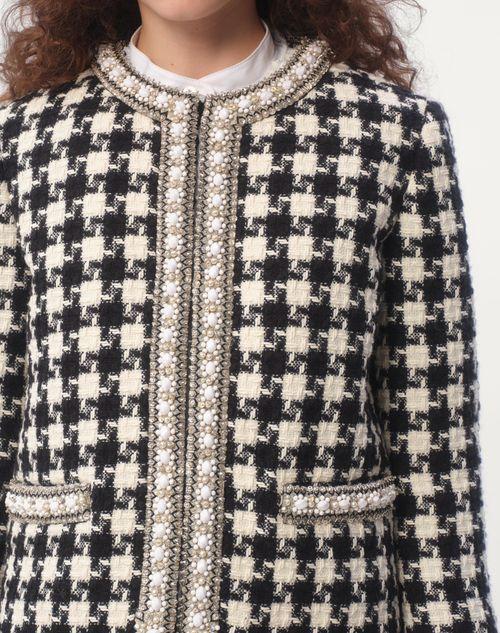 Valentino CHAQUETA DE DAMIER LIGHT TWEED BORDADA