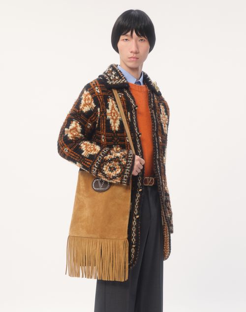 Valentino CHAQUETA DE LANA CON MOTIVO GEOMÉTRICO