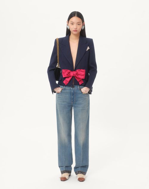 Valentino CHAQUETA DE VISCOSA CON LAZO