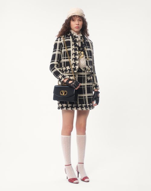 Valentino CHAQUETA MARINERA DE MACRO CHECK TWEED