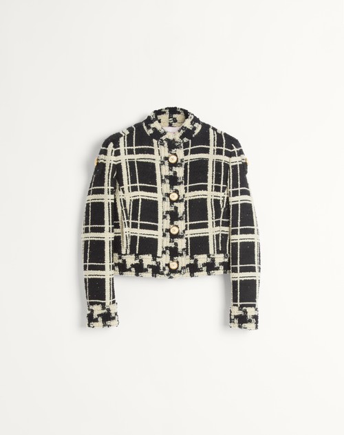Valentino CHAQUETA MARINERA DE MACRO CHECK TWEED