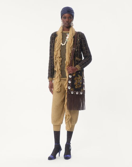 Valentino CHAQUETA TEJIDA DE MOHAIR Y LENTEJUELAS