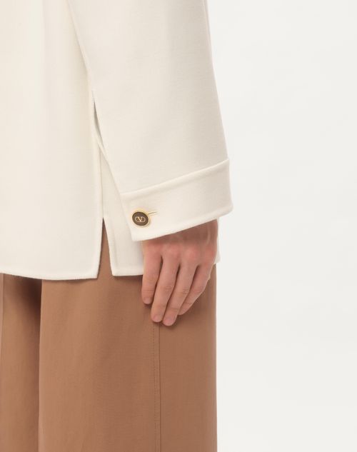 Valentino CHAQUETA TIPO SAFARI DE LANA DOBLE