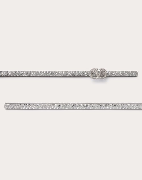 Valentino CINTURÓN DE 10 MM CON EL VLOGO SIGNATURE