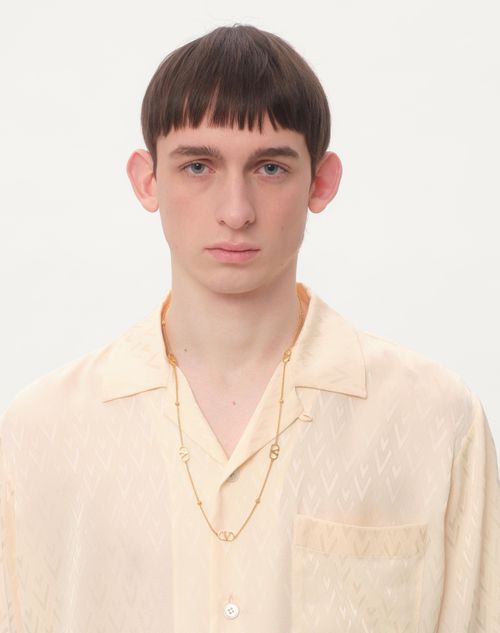 Valentino COLLAR DE METAL CON EL VLOGO SIGNATURE