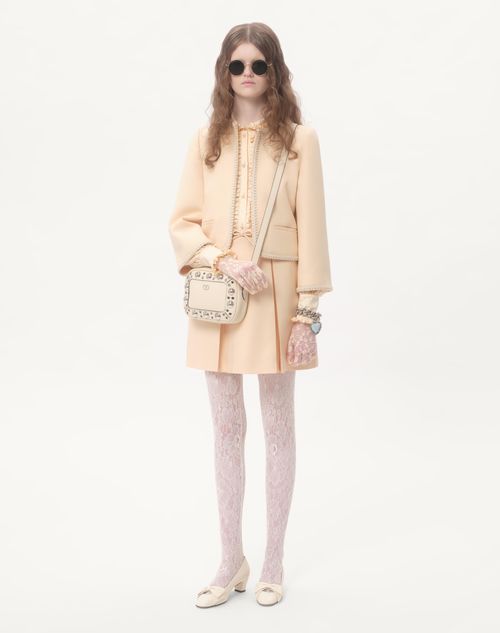 Valentino FALDA CORTA DE CREPE COUTURE