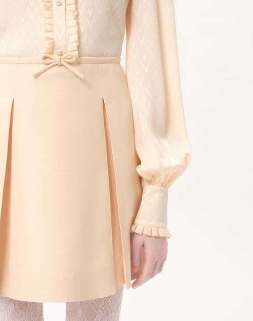 Valentino FALDA CORTA DE CREPE COUTURE