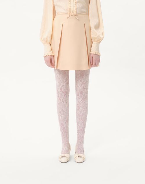 Valentino FALDA CORTA DE CREPE COUTURE