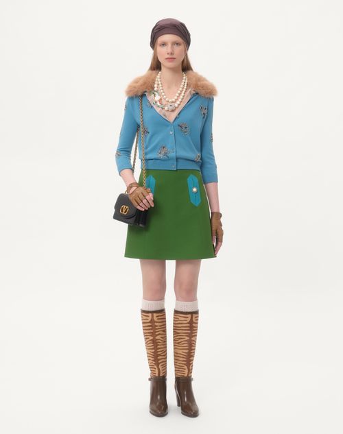 Valentino FALDA DE CREPE COUTURE