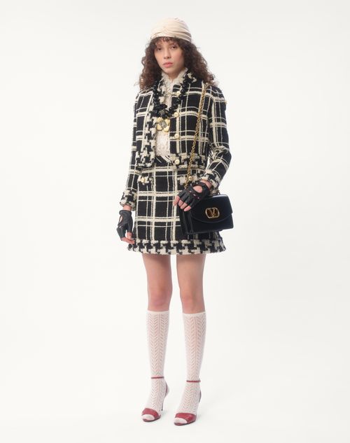 Valentino FALDA DE MACRO CHECK TWEED