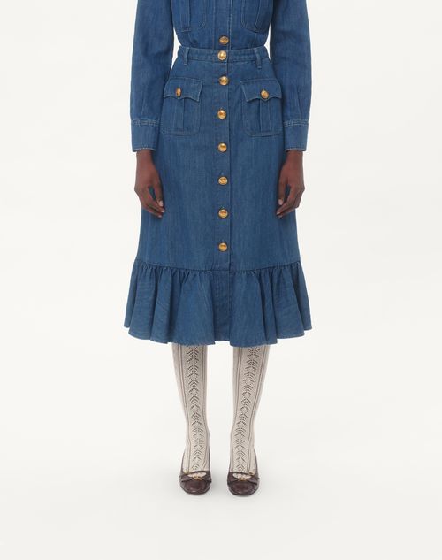 Valentino FALDA DE MEZCLILLA LIVIANA