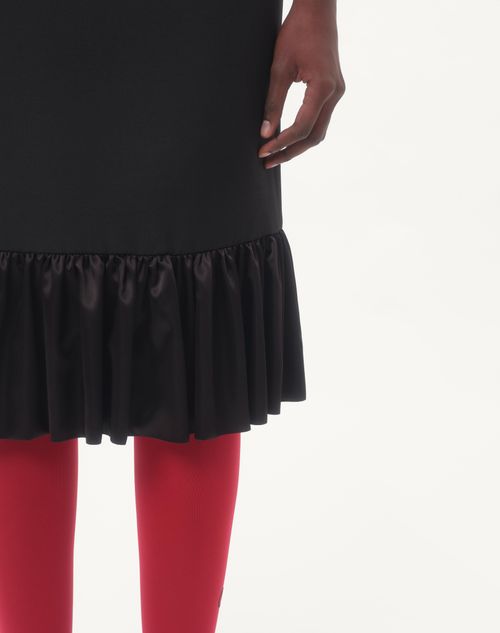 Valentino FALDA MIDI DE CREPE COUTURE