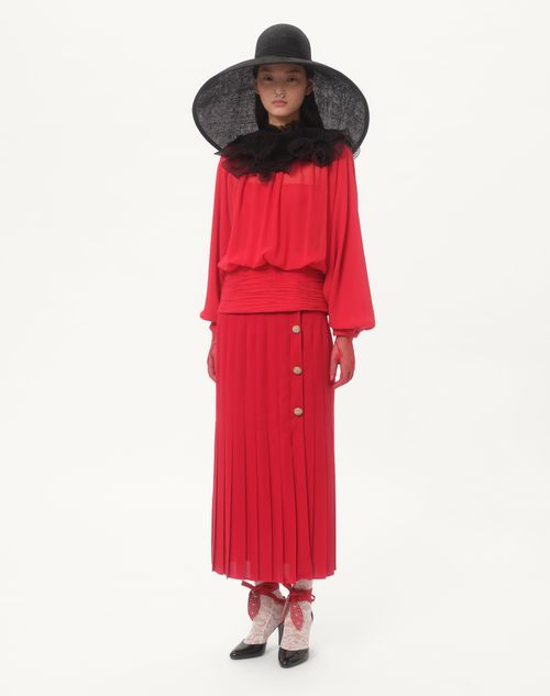 Valentino FALDA MIDI DE GEORGETTE