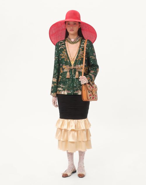 Valentino FALDA MIDI DE GEORGETTE LIGERO