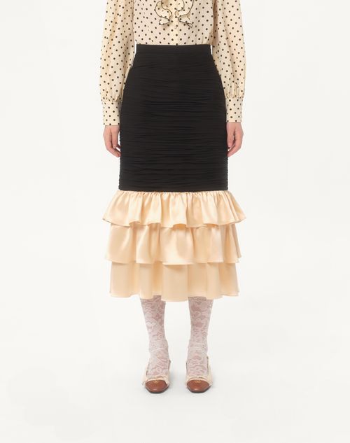 Valentino FALDA MIDI DE GEORGETTE LIGERO
