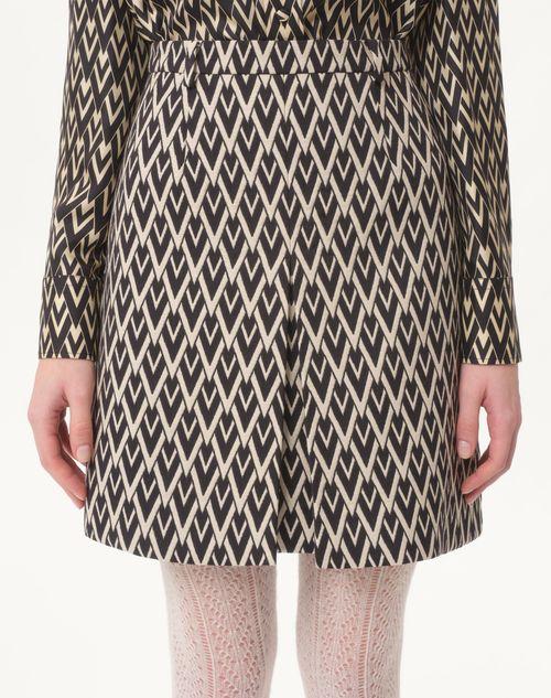 Valentino FALDA PANTALÓN DE JACQUARD TOUTE LA V
