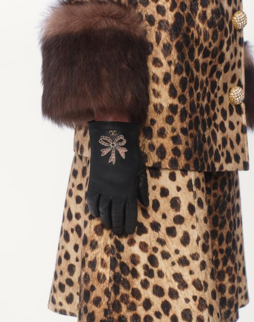 Valentino GUANTES VLOGO SIGNATURE DE CUERO NAPA