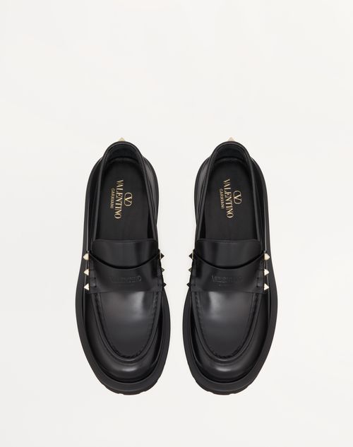 Valentino MOCASÍN ROCKSTUD DE CUERO DE BECERRO