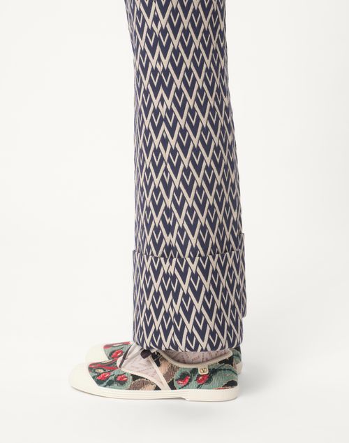Valentino PANTALÓN DE JACQUARD TOUTE LA V