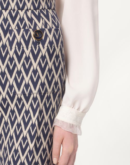 Valentino PANTALÓN DE JACQUARD TOUTE LA V