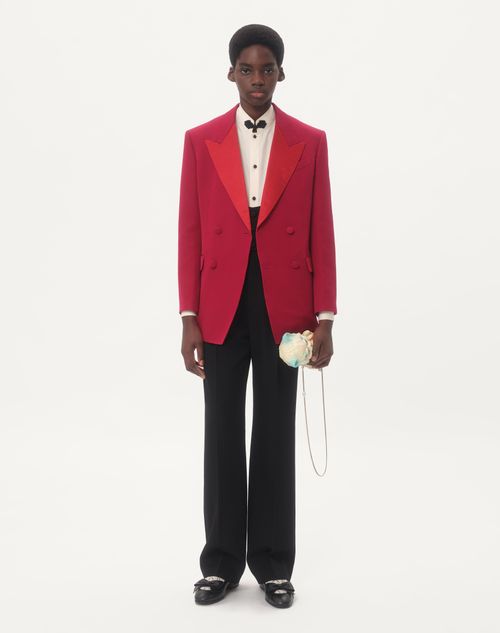 Valentino PANTALÓN DE LANA GRAIN DE POUDRE