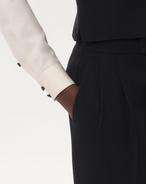 Valentino PANTALÓN DE LANA GRAIN DE POUDRE