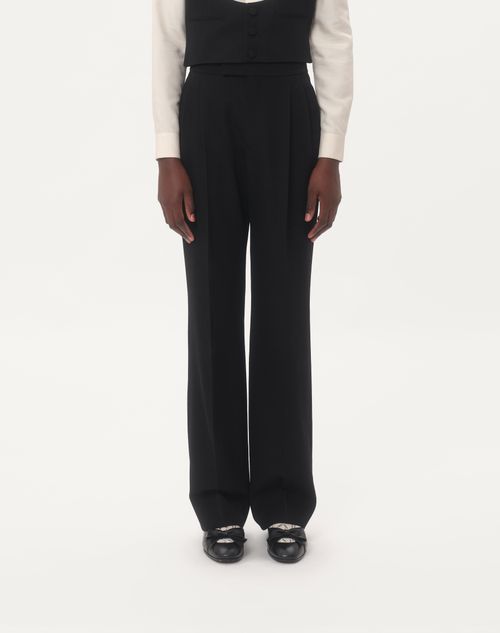 Valentino PANTALÓN DE LANA GRAIN DE POUDRE