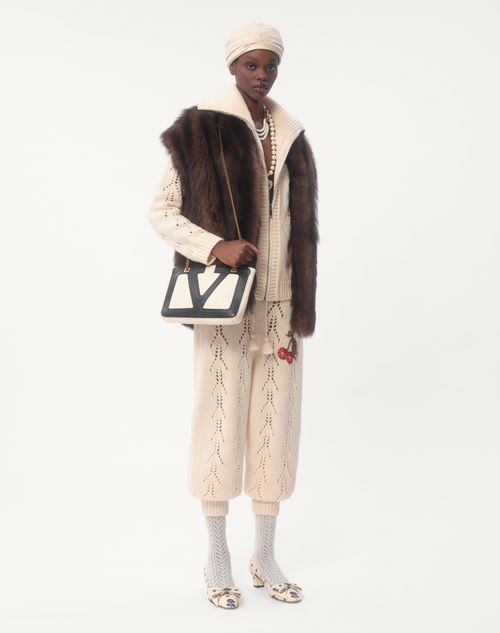 Valentino PANTALÓN DE LANA TEJIDA