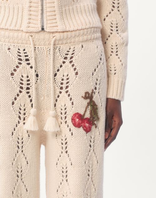 Valentino PANTALÓN DE LANA TEJIDA