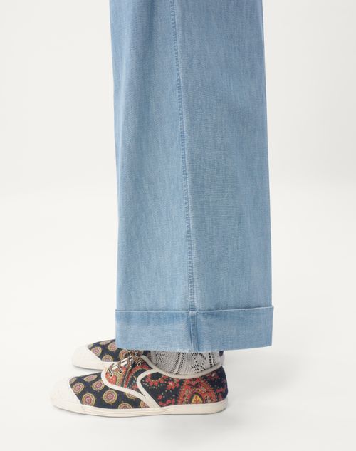 Valentino PANTALÓN DE MEZCLILLA CON DOBLADILLO