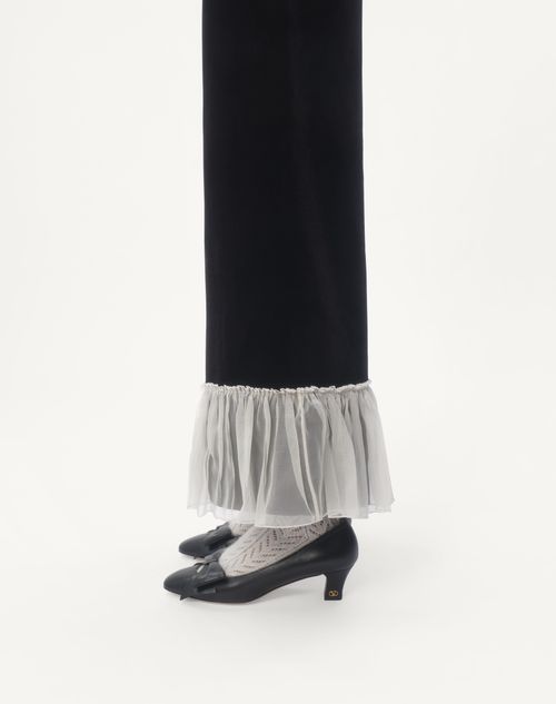 Valentino PANTALÓN DE TERCIOPELO DE ALGODÓN