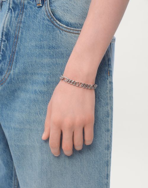 Valentino PULSERA DE METAL CON EL VLOGO SIGNATURE