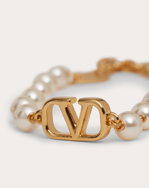 Valentino PULSERA VLOGO SIGNATURE CON PERLAS