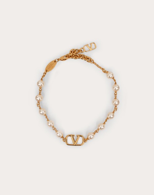Valentino PULSERA VLOGO SIGNATURE CON PERLAS