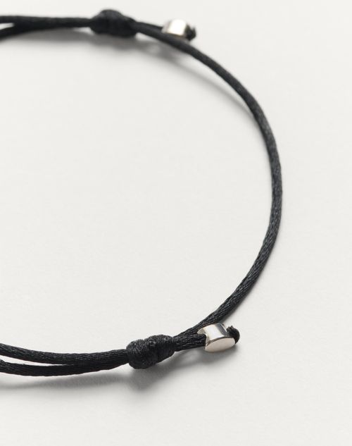 Valentino PULSERA VLOGO SIGNATURE DE ALGODÓN