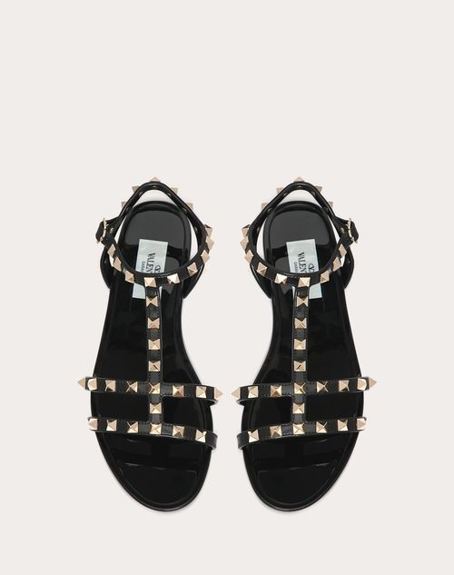 Valentino SANDALIAS PLANAS ROCKSTUD DE GOMA