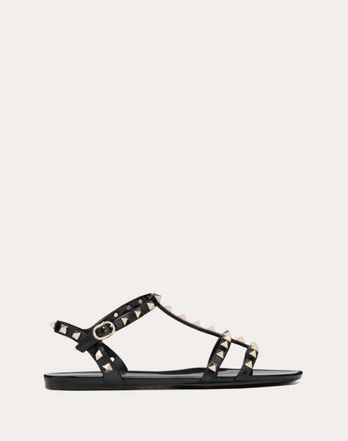 Valentino SANDALIAS PLANAS ROCKSTUD DE GOMA