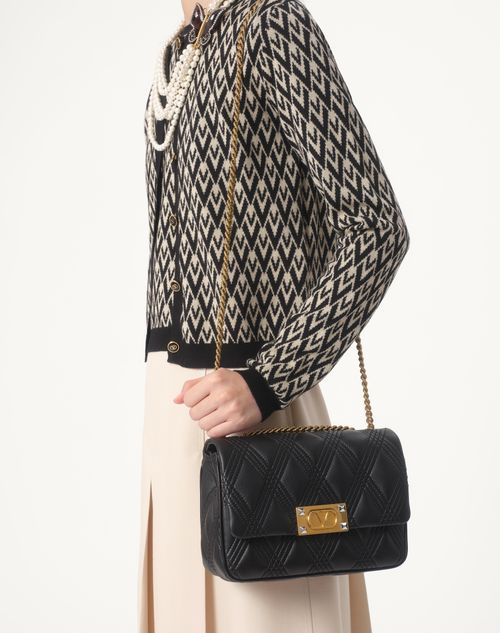 Valentino SUÉTER DE TOUTE LA V JACQUARD WOOL