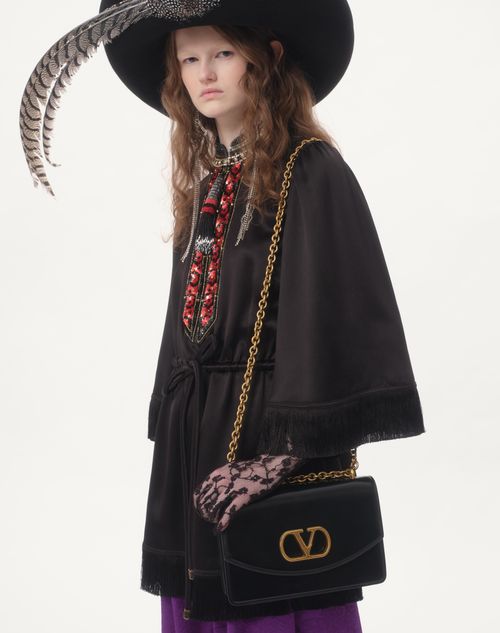 Valentino TOP BORDADO DE DOBLE DUCHESSE LAVADO