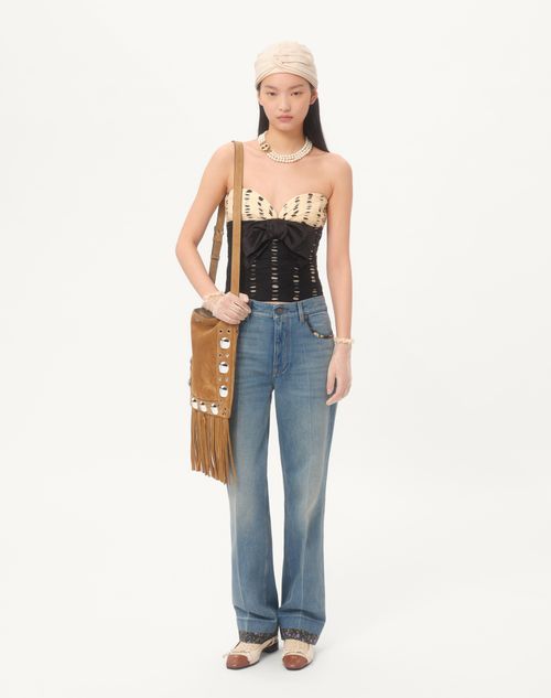 Valentino TOP DE CHIFÓN CON ESTAMPADO PLUSDEPOIS